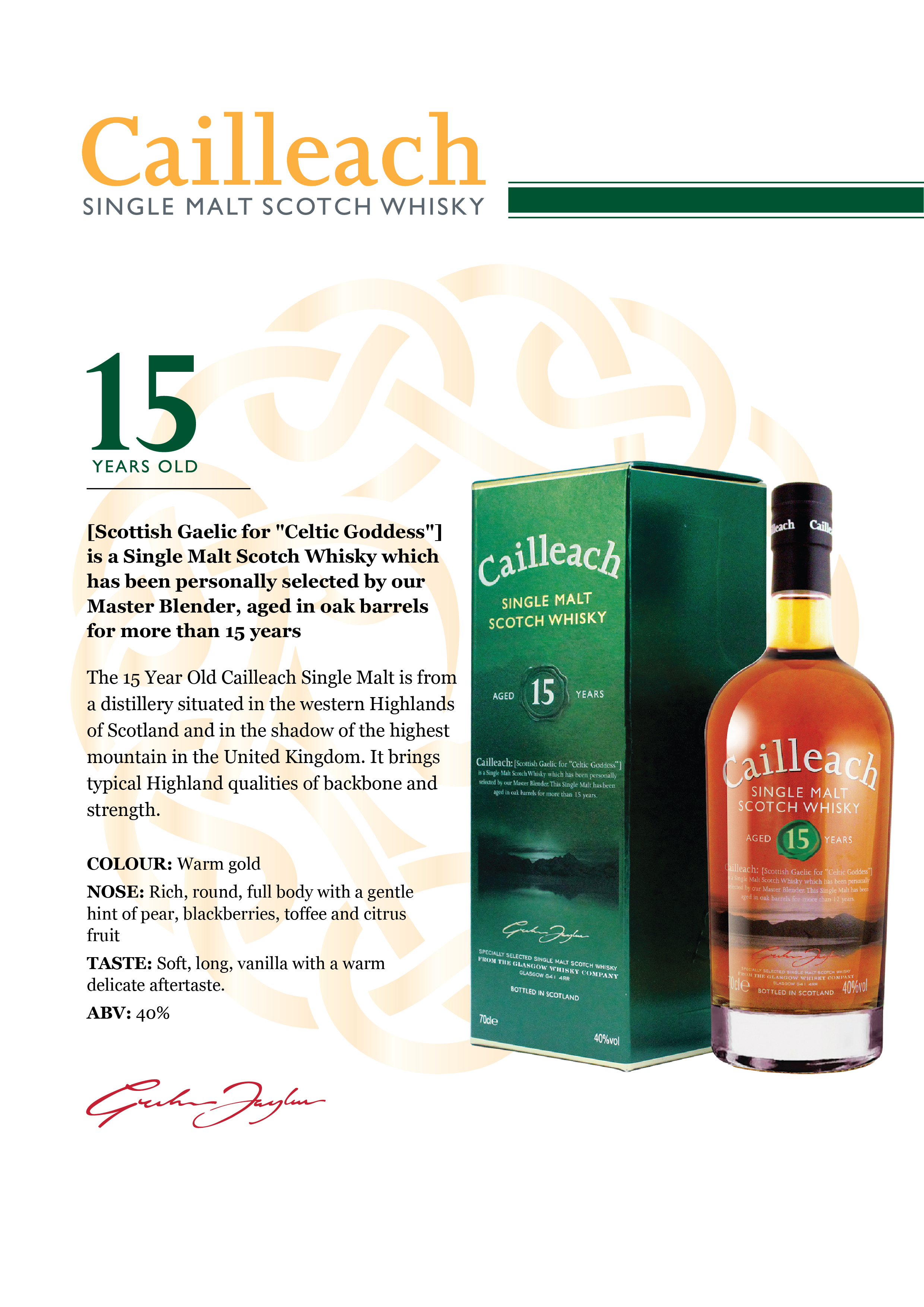 Cailleach 15年 單一麥芽蘇格蘭威士忌