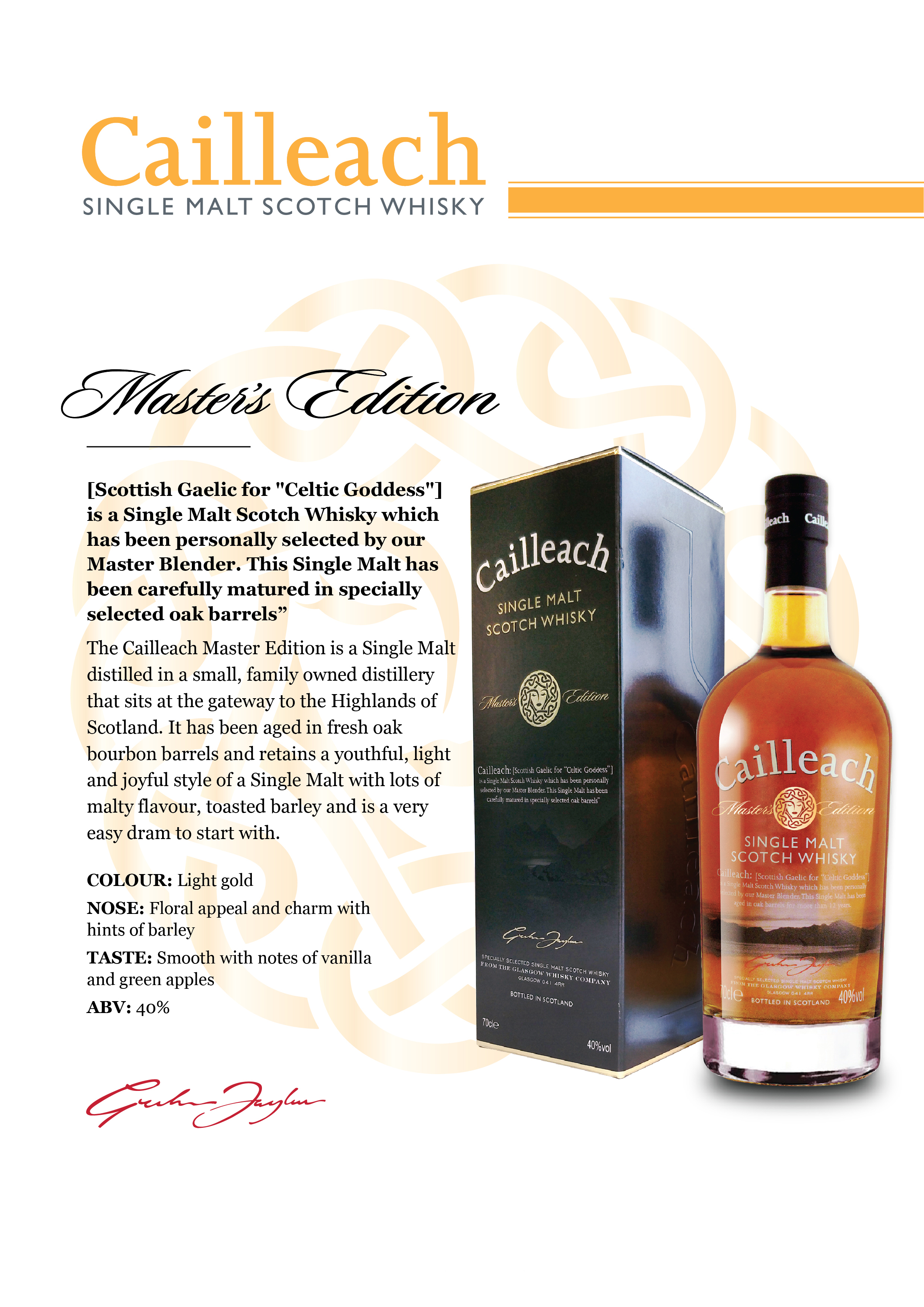 Cailleach Master's Edition Single Malt